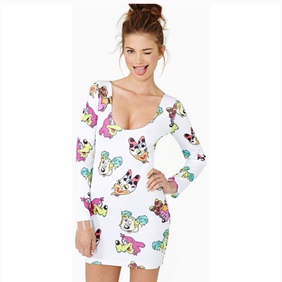 ISO Coveted Society Cartoons Acid BodyCon - Picture 1 of 4